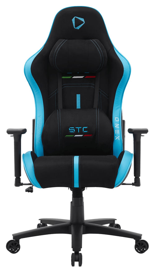 Chair Gaming Onex Stc Alcantara Serie L - Black Blue — image 1