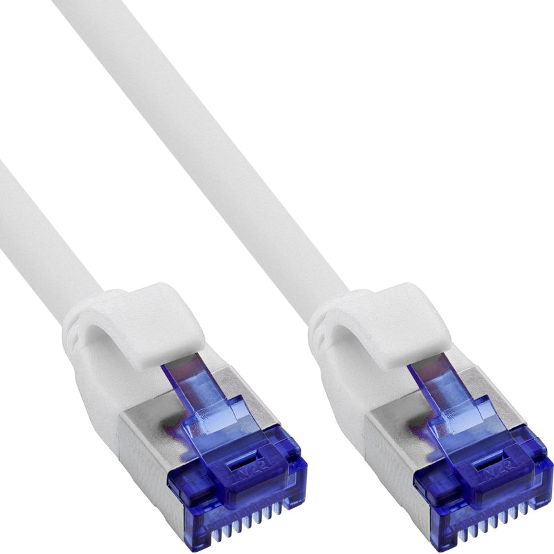 Inline® Network Cable Slim, CAT.6A, S/FTP, Tpe (lszh) Flexible, PoE, White, 30M