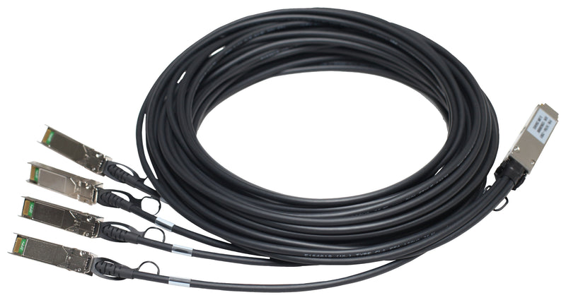 Hewlett Packard Enterprise X242 Qsfp 4X10G Sfp + 3M Dac Network Cable Black