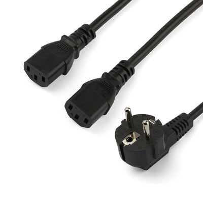 StarTech Cable 2M Power Computers Schuko CEE7 a 2X C13 And — image 1
