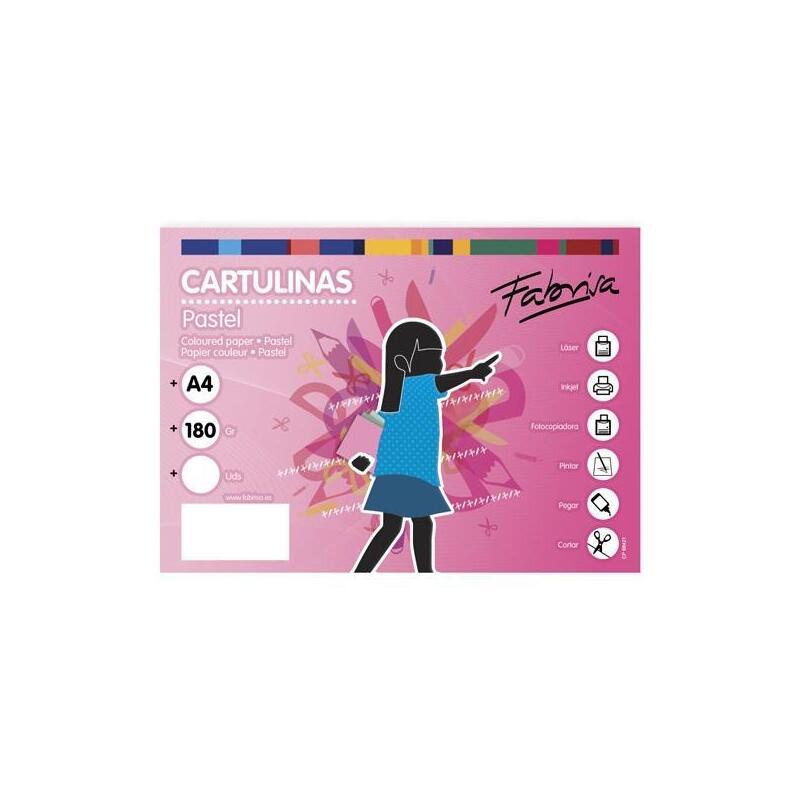 Fabrisa Cartulina 180G A4 100H White