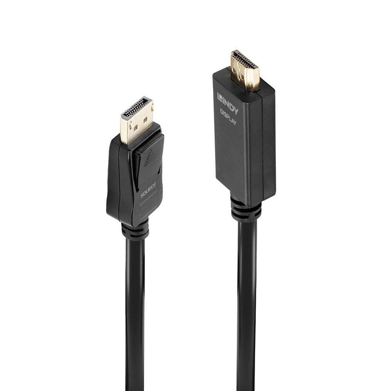 Lindy Cable DisplayPort a HDMI 4K30 (dp: Pasivo) 0,5M