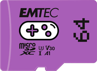 Emtec Card microSD 64GB Sdxc CL.10 UHS1 U3 V30 A1 Gaming ECMSDM64GXCU3G — image 1