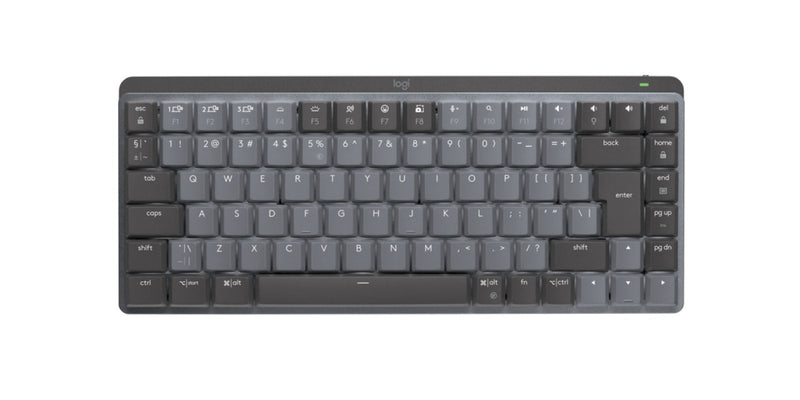 Logitech Mx Mini Mechanical Teclado RF Inalámbrico + Bluetooth QWERTY Internacional Ee.uu. Graphite Gris