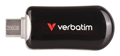 Verbatim Plectra Black 256GB USB-C Flash Drive 30226 — image 1