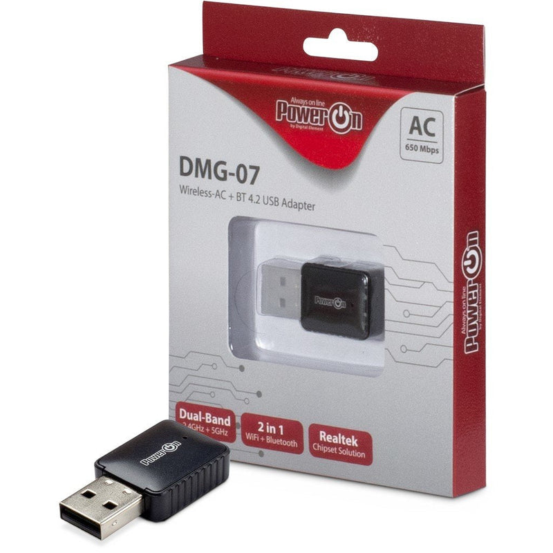 Inter-tech DMG-07 Adapter USB Wi-Fi AC/Bluetooth 650 Mbit/S