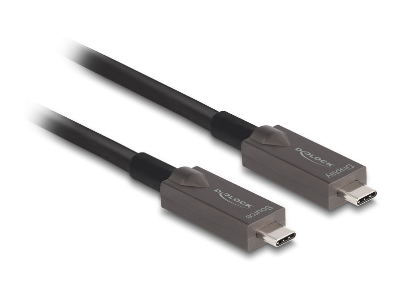 Delock 84179 Cable Óptico Activo Usb-c™ Vídeo + Datos + Pd 15M
