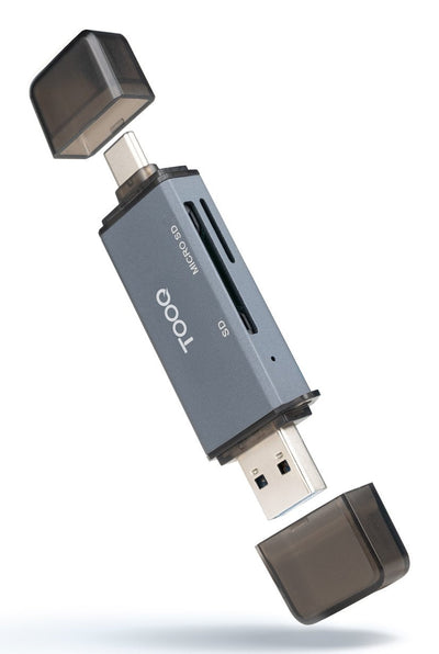 Reader Cards USB 3.0 (usb-c + Usb-a), SD/Tf, Grey — image 1