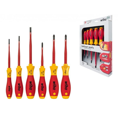 Wiha Set Of Screwdrivers Softfinish Electric Slimfix, 6 Pieces 38362 — image 1