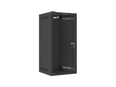 Lanberg Cabinet Rack 10 Assembly Wall 12U / 280X310 Autoarmas (paquete Flat With Door Glass Black — image 1