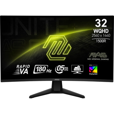 MSI Monitor Mag 32CQ6F (31.5) 2560 X 1440 Pixels Wide Quad HD Black — image 1