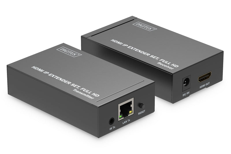 Digitus HDMI IP Extender Set HDMI 120M Full HD Black