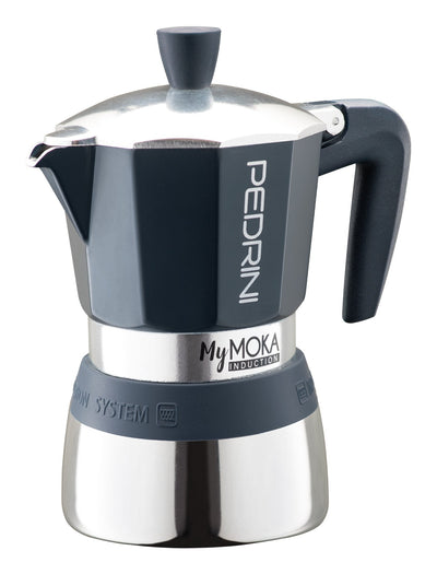 Pedrini Coffee Machine Italiana Mymoka Induction Brown Steel Inoxidable — image 1