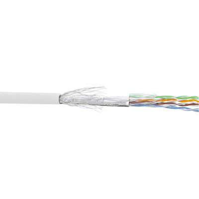Inline Network Cable Sf/UTP CAT.5E AWG26 Cca Pvc White 100M — image 1