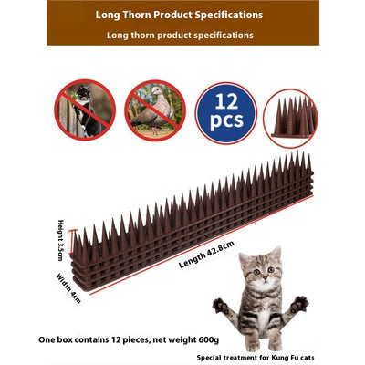 Villa Fish Pond Fence Anti-cat Climbing Wall Nail Thorn Balcony Window Roof Fence Anti-pigeon Cat Climber Studs
