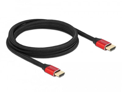 Delock HDMI Cable Ultra High Speed I 48Gbps 8K 60 HZ Red 2M Zertifiziert — image 1