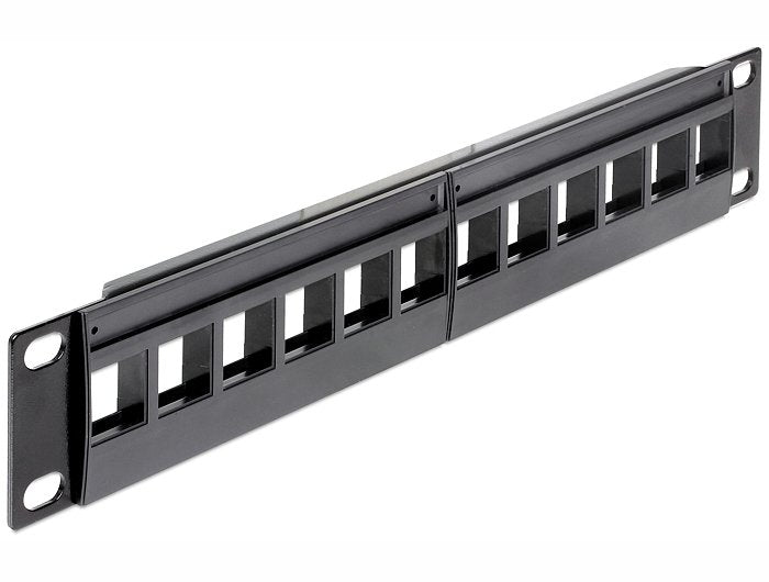 Delock 10 Keystone Patchpanel 12 Port