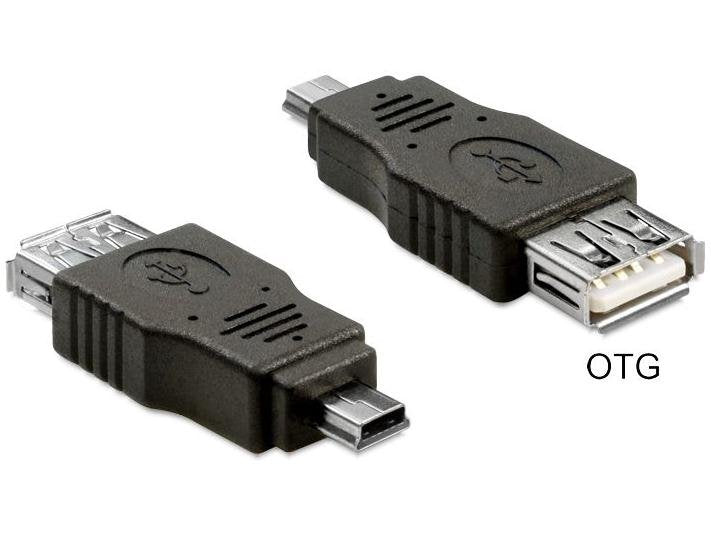 Delock Adapter USB Mini Male USB 2.0-A Female Otg