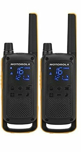 Motorola Walkie-talkie TLKR-T82EXTREME Black PACK2 PMR446/10KM/16CANALES/Clip Cinturon/Vox/Impermeabl B8P00811
