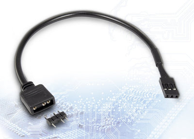 Adapter Inter-tech 1X 3PIN 5V RGB - 1X Connector Vdg, 20CM Retail — image 1