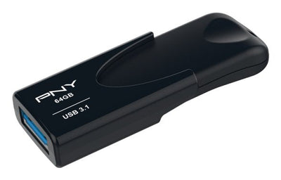 Pny USB Flash Drive 64GB Attache 4 3.1 80MB/S FD64GATT431KK-EF — image 1
