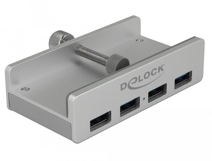 Delock Hub External USB 3.0 4 Ports With Screw Bloqueo