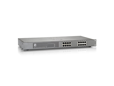 Levelone Switch 16X Fe FEP-1612W120 19 120W 16XPOE + — image 1