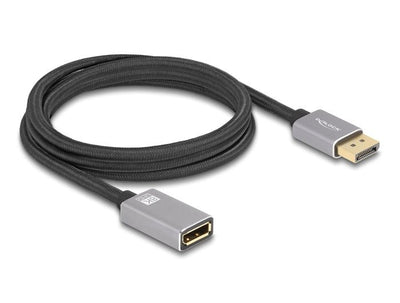 Delock Cable 81080 DisplayPort 2M Grey Black — image 1