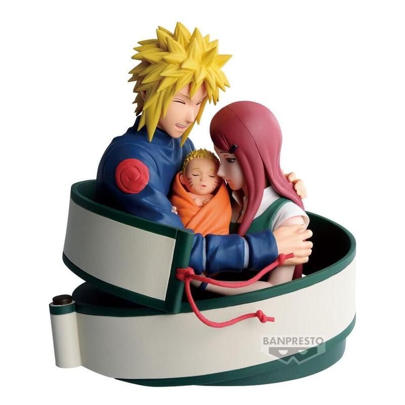 Figure Minato, Naruto & Kushina 13CM