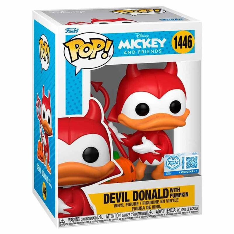 Figura Pop Disney Mickey Y Friends Devil Donald Con Pumpkin Exclusive