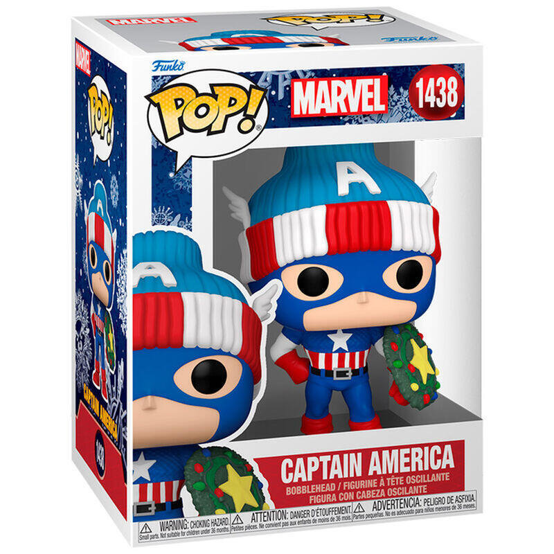 Figure Pop! Marvel Capitán América Holiday