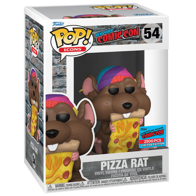 Figura Pop Nuevo York Comiccon Pizza Rat Exclusive