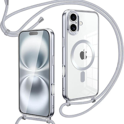 Case Magnética With Colgante Iphone 16 Silver — image 1