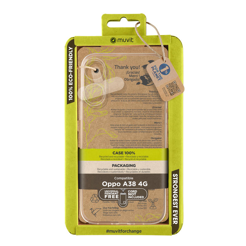 Muvit Case Recycletek Oppo A38 4G Transparent