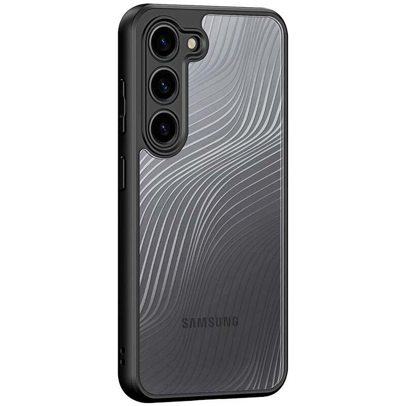 Case Rígida Anti-scratch Shell Samsung Galaxy S23 Black + Transparent