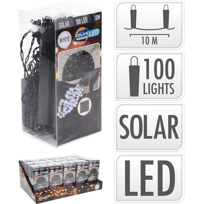 Garland LED Solar, White Calido, 100 Leds 10M. — image 1