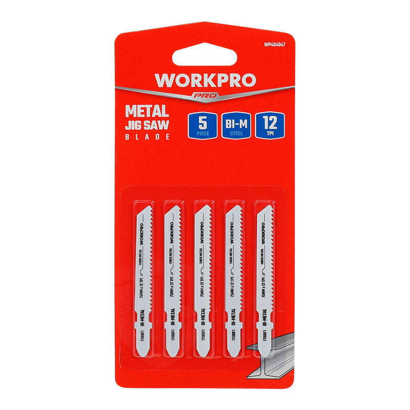 Workpro Hoja Saw Calar, Set 5 Pieces T118BF Metal