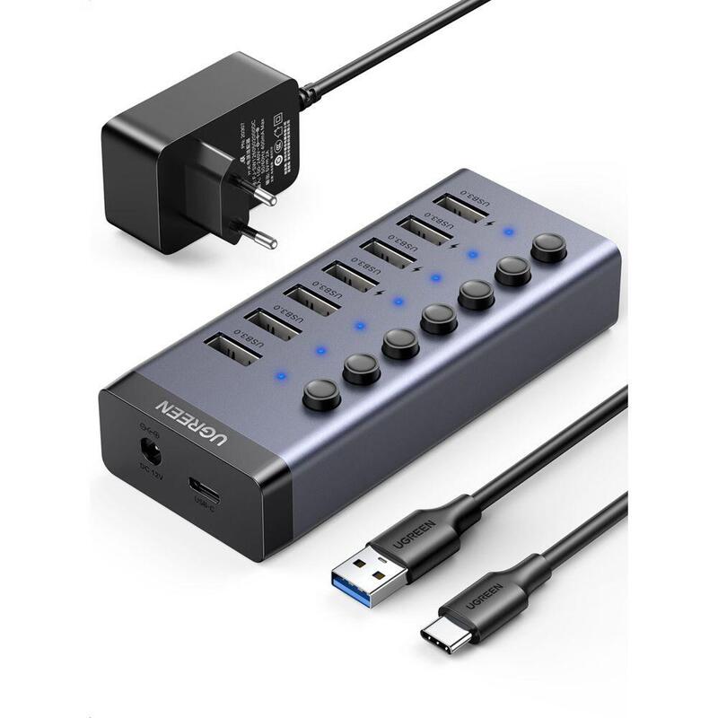 Hub USB 3.0 7x USB 3.0 5GBS Szybkie Charging
