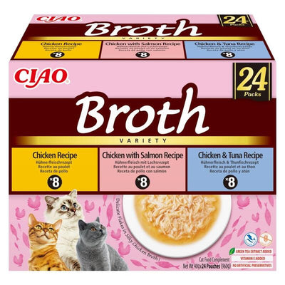 Inaba Cat Ciao Broth Chicken, Fish 24X40G — image 1