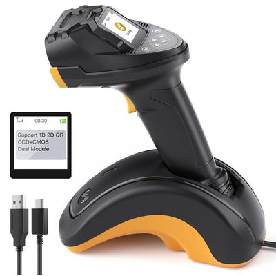 Inateck Scanner Codes Barcodes Pro 8 Black Wireless 1D 2D With Dock — image 1