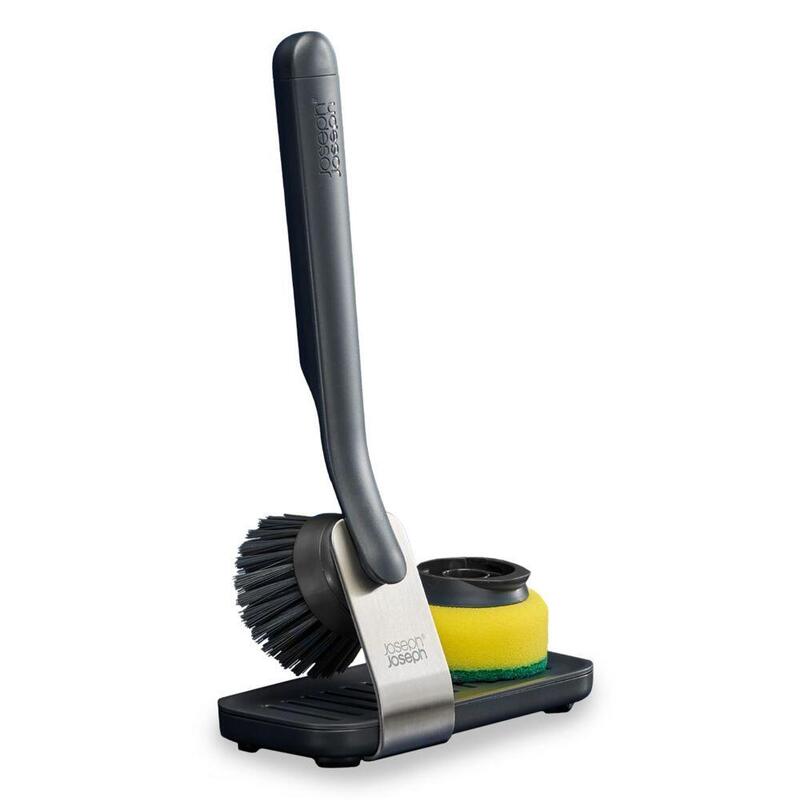 Joseph Sinktech Washing Up Brush&sponge Set W. Ssl Stand