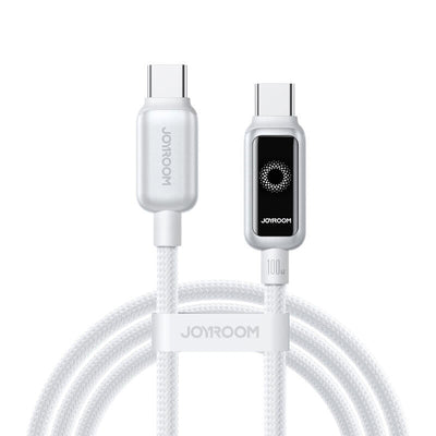 Joyroom Cable Intelligent Power-off 100?W USB-C a USB-C 1,2?M, White — image 1