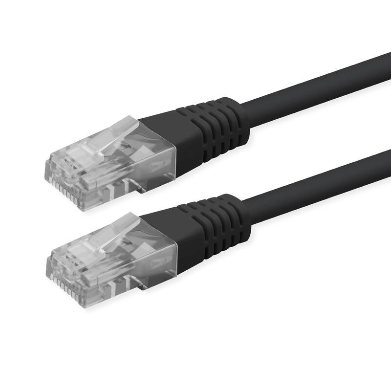 Roline Kab Network Cable CAT.6 Class And UTP PoE Black 5M
