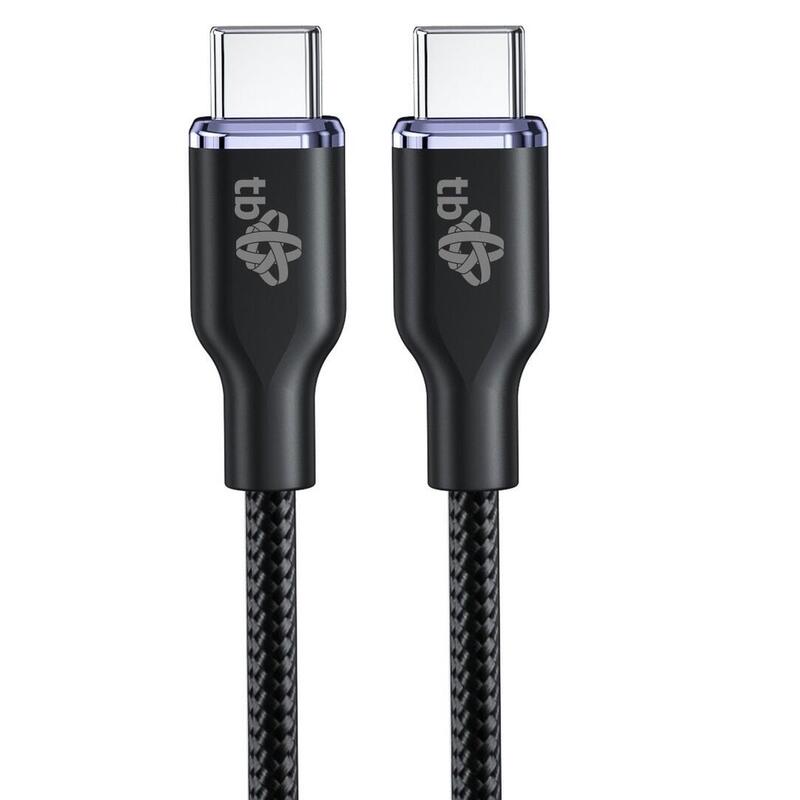 Cable USB C - USB C 60W Glamour 1.5M Czarny