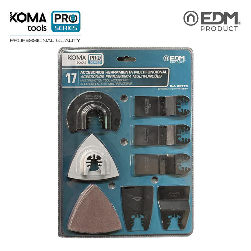 Koma Herramientas KIT17 Accesorios Herramienta Multifuncional 08765 Pro Series Batería