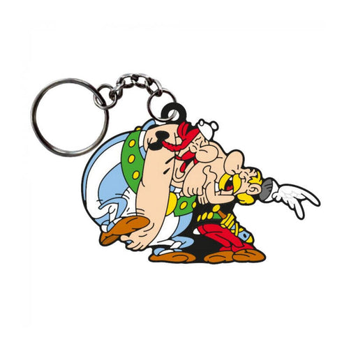 Keyring Asterix And Obelix Riendo — image 1