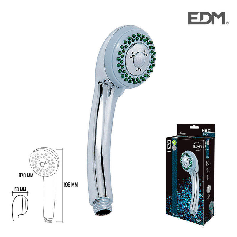EDM Handle Ducha Anticalcareo. Classic 3 Funciones. Colour Cromo.