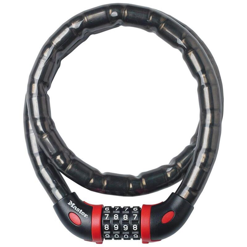 Masterlock 8226EURDPRO Cable Combinado Blindado Bicicleta - 1M