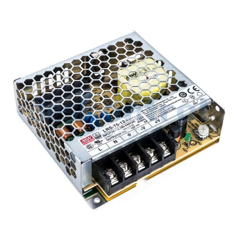 Mean Well LRS-75-12 Power Supply Power Conmutada 72W 12VDC 6A