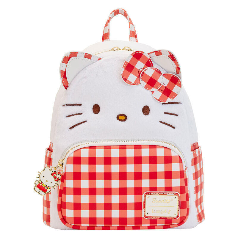 Loungefly Backpack Gingham Hello Kitty Sanrio 26CM